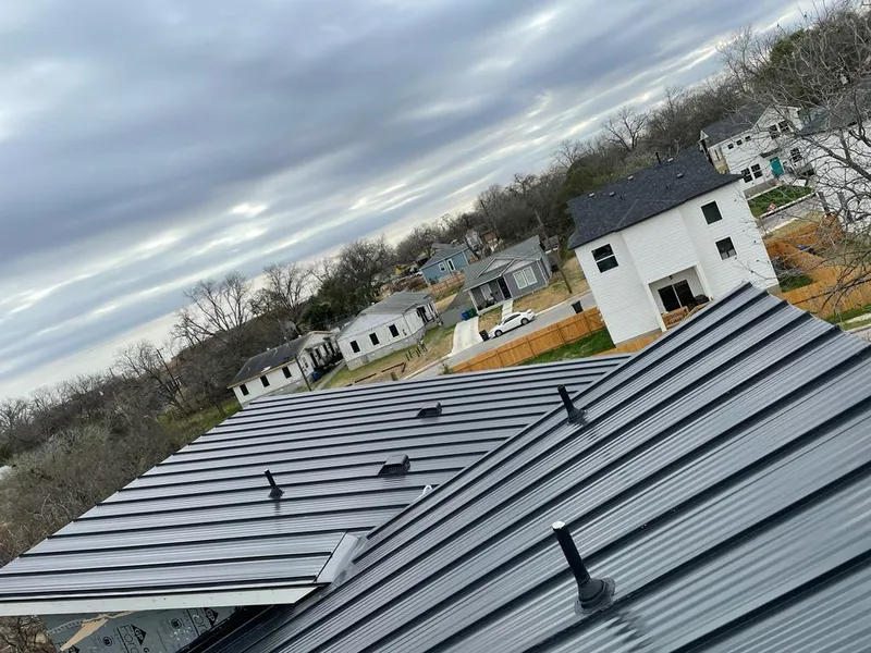 Standing seam metal roof panels with vents for Skylight Repair in Senatobia